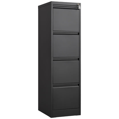 Metal 3 Drawer File Cabinet With Lock