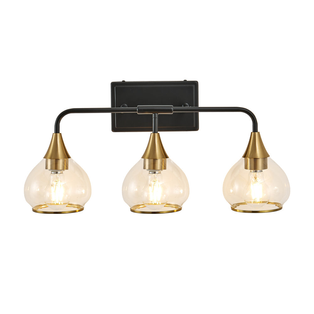 Black & Gold Vanity Wall Sconce