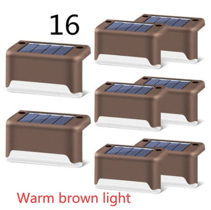New Upgrade Waterproof LED Solar Fence Lamp Solar Deck Lights