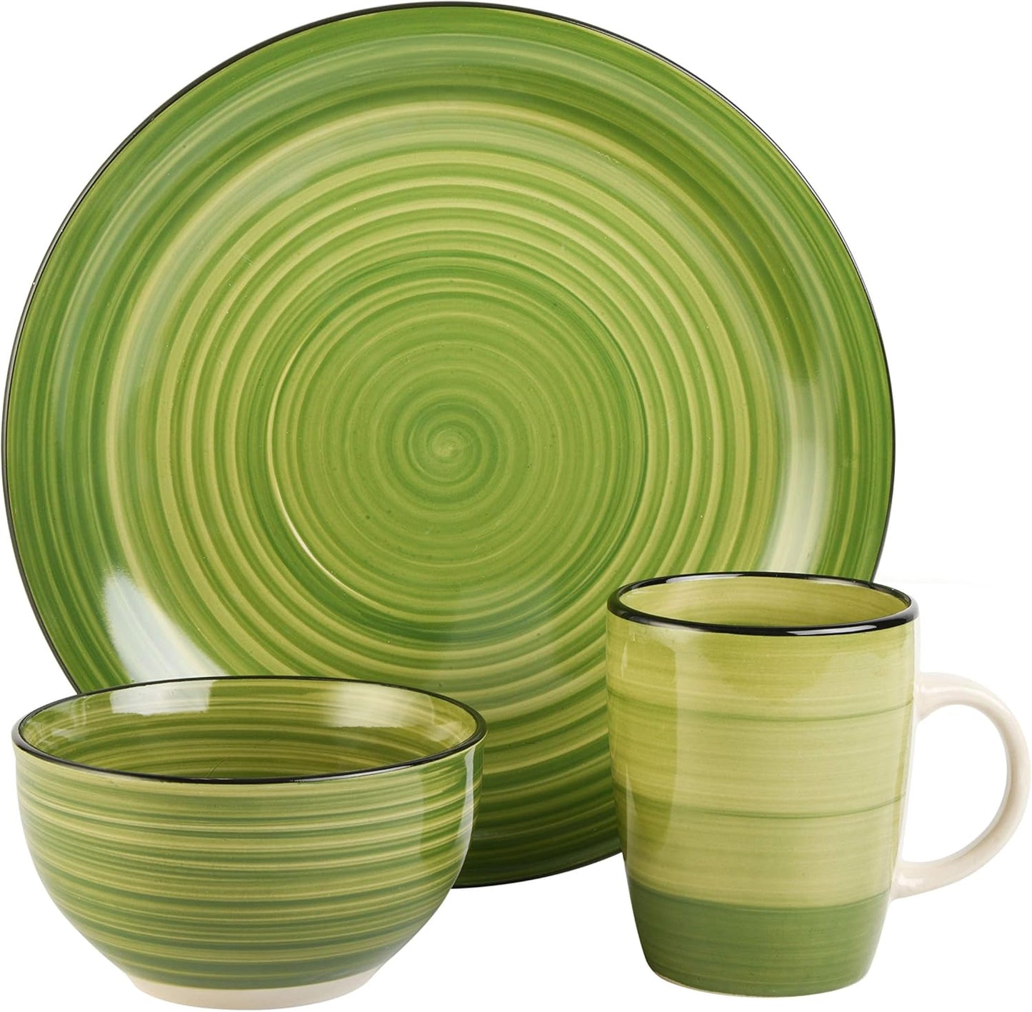 Gibson Home Vibes Dinnerware Set Service for 4 (12pcs) Assorted Colors