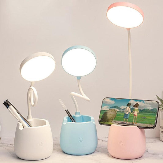LED Table Lamp With Pen Holder