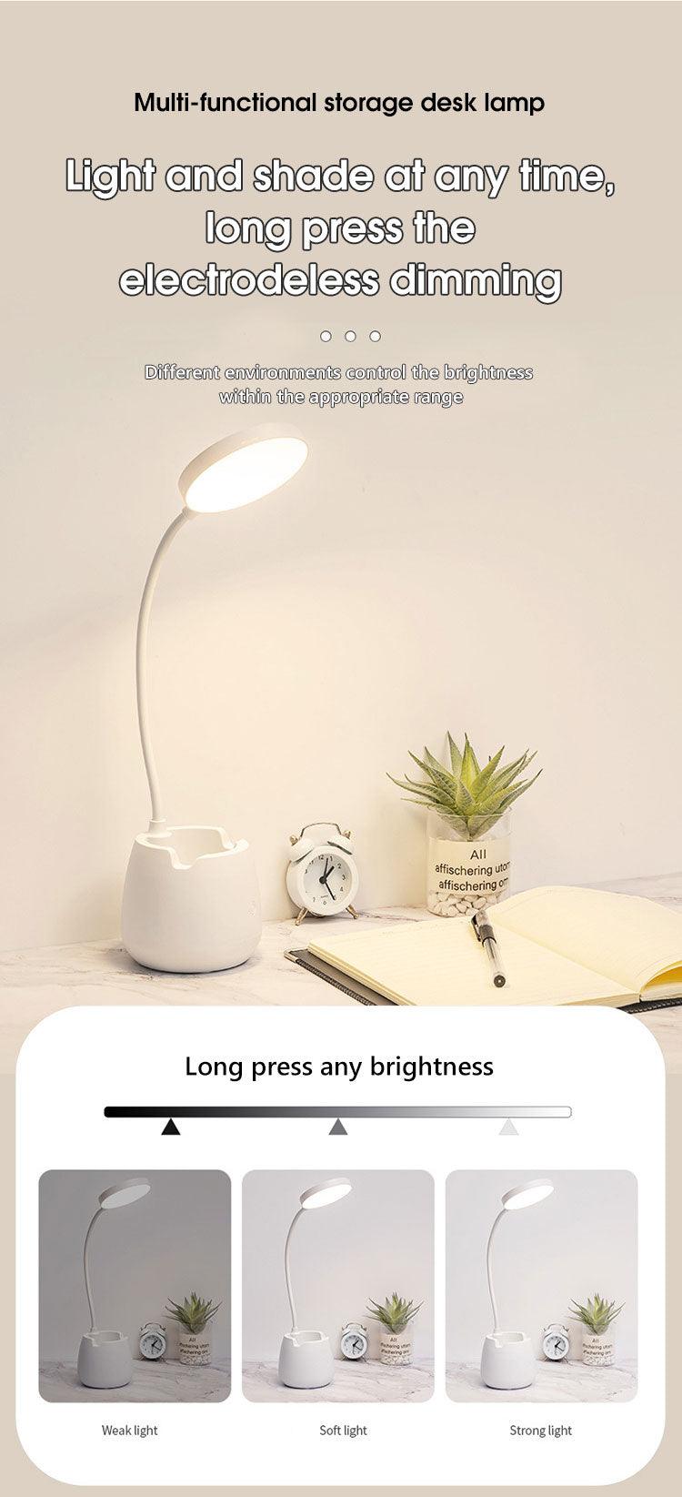LED Table Lamp With Pen Holder