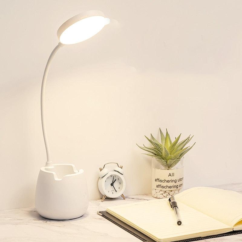 LED Table Lamp With Pen Holder