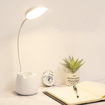 LED Table Lamp With Pen Holder