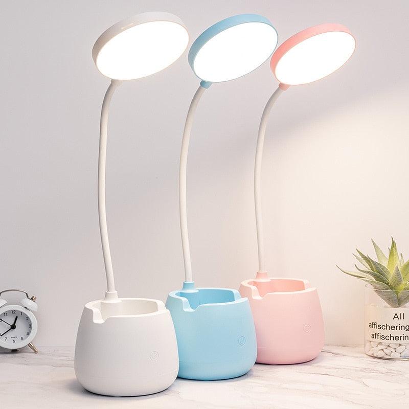 LED Table Lamp With Pen Holder
