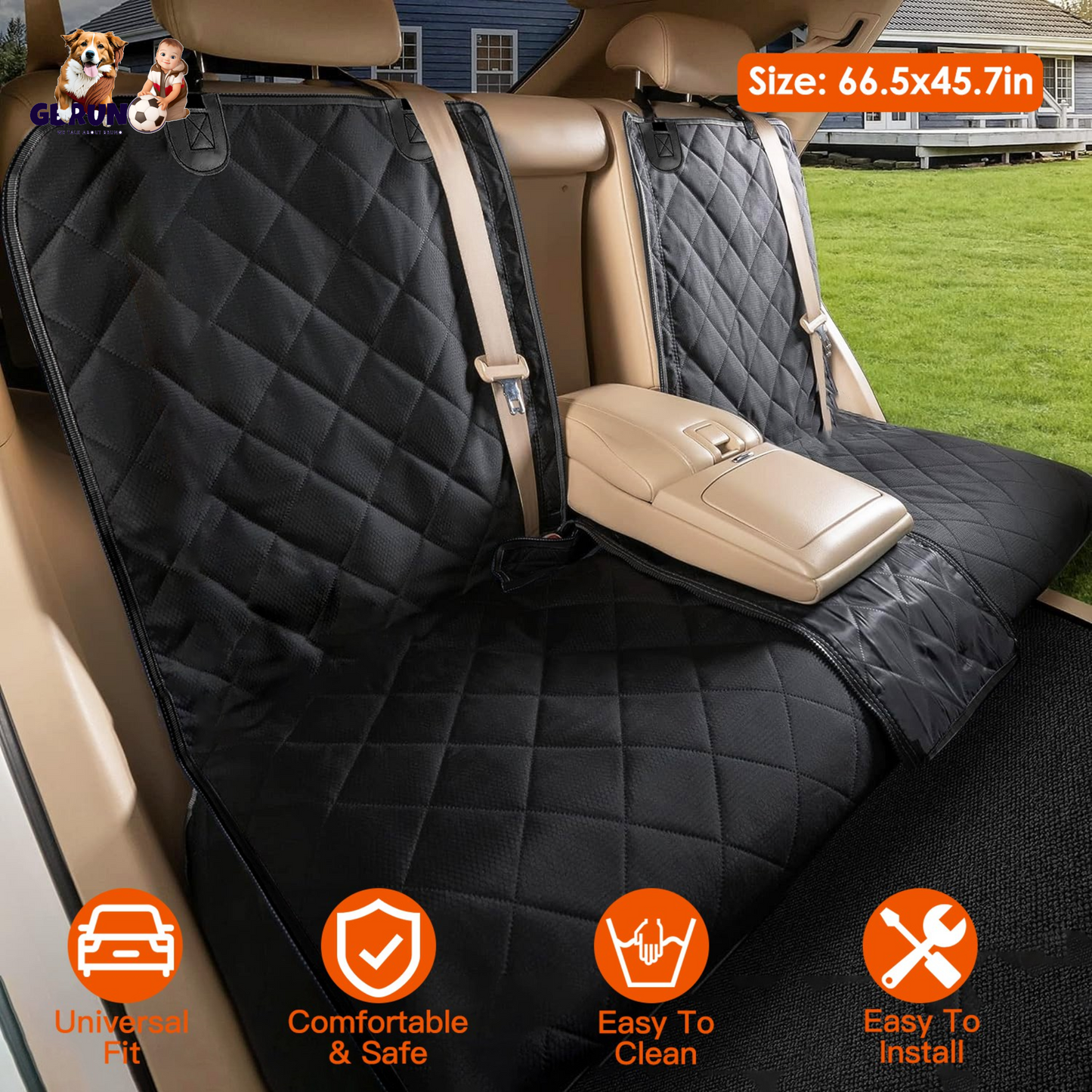 Dog Car Seat Cover Waterproof Scratch-proof