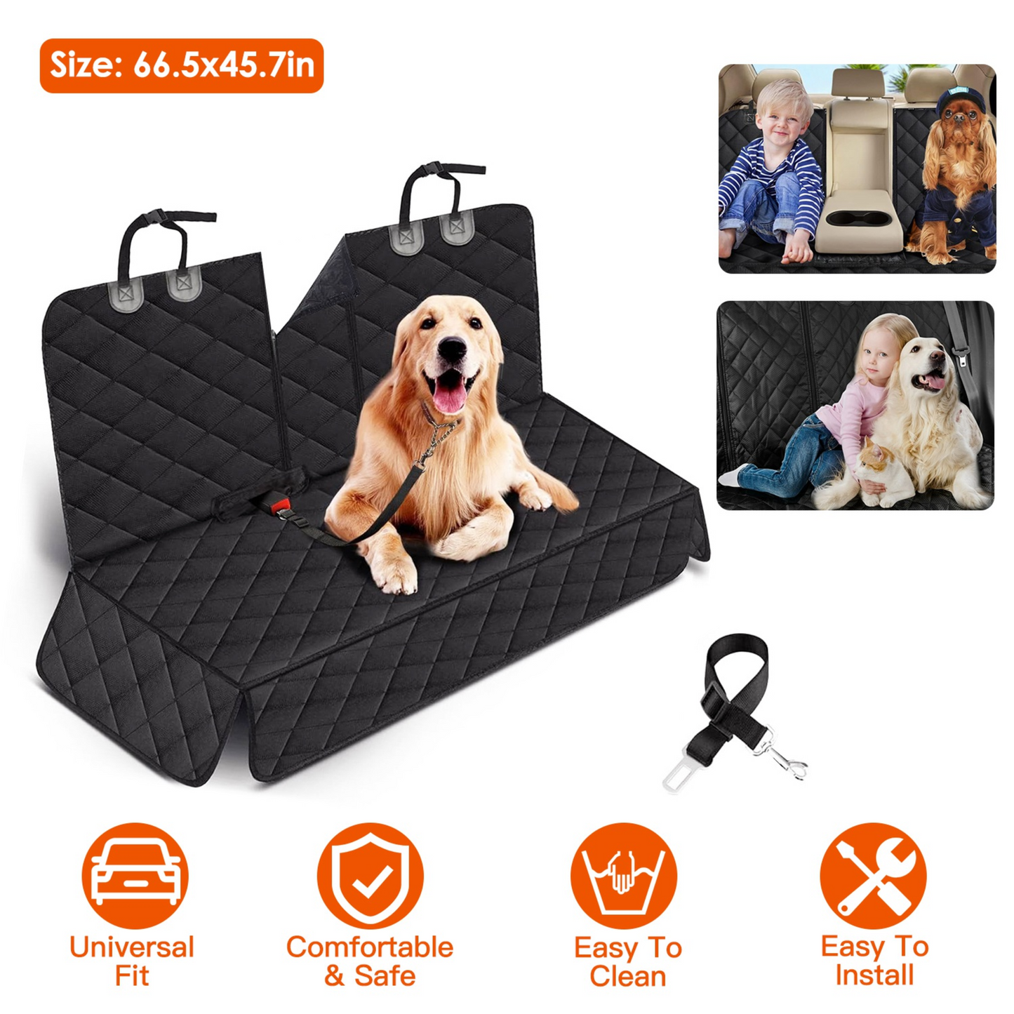 Dog Car Seat Cover Waterproof Scratch-proof