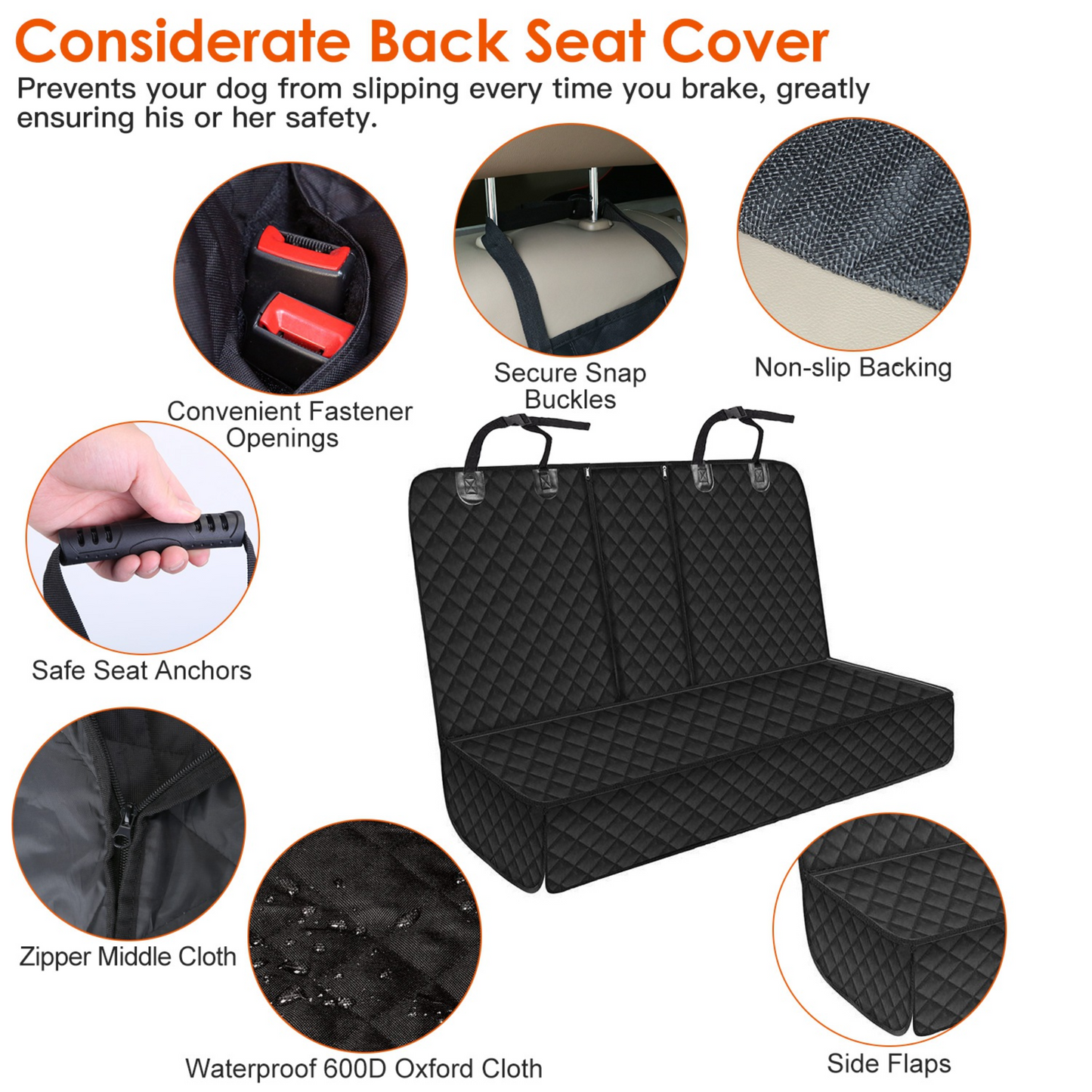 Dog Car Seat Cover Waterproof Scratch-proof