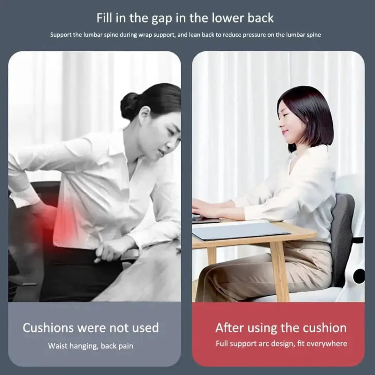 Ergonomic Memory Foam Seat Cushion