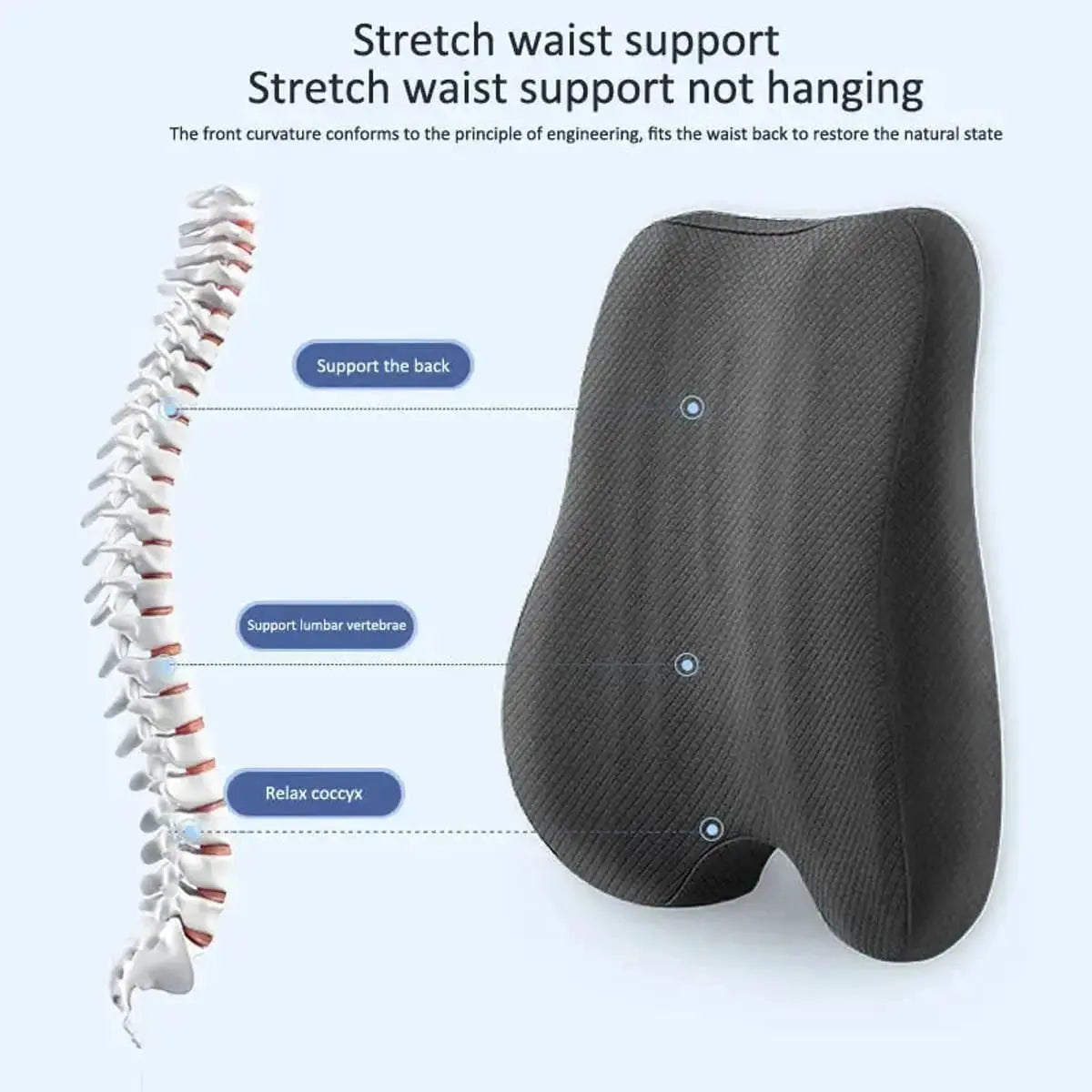 Ergonomic Memory Foam Seat Cushion
