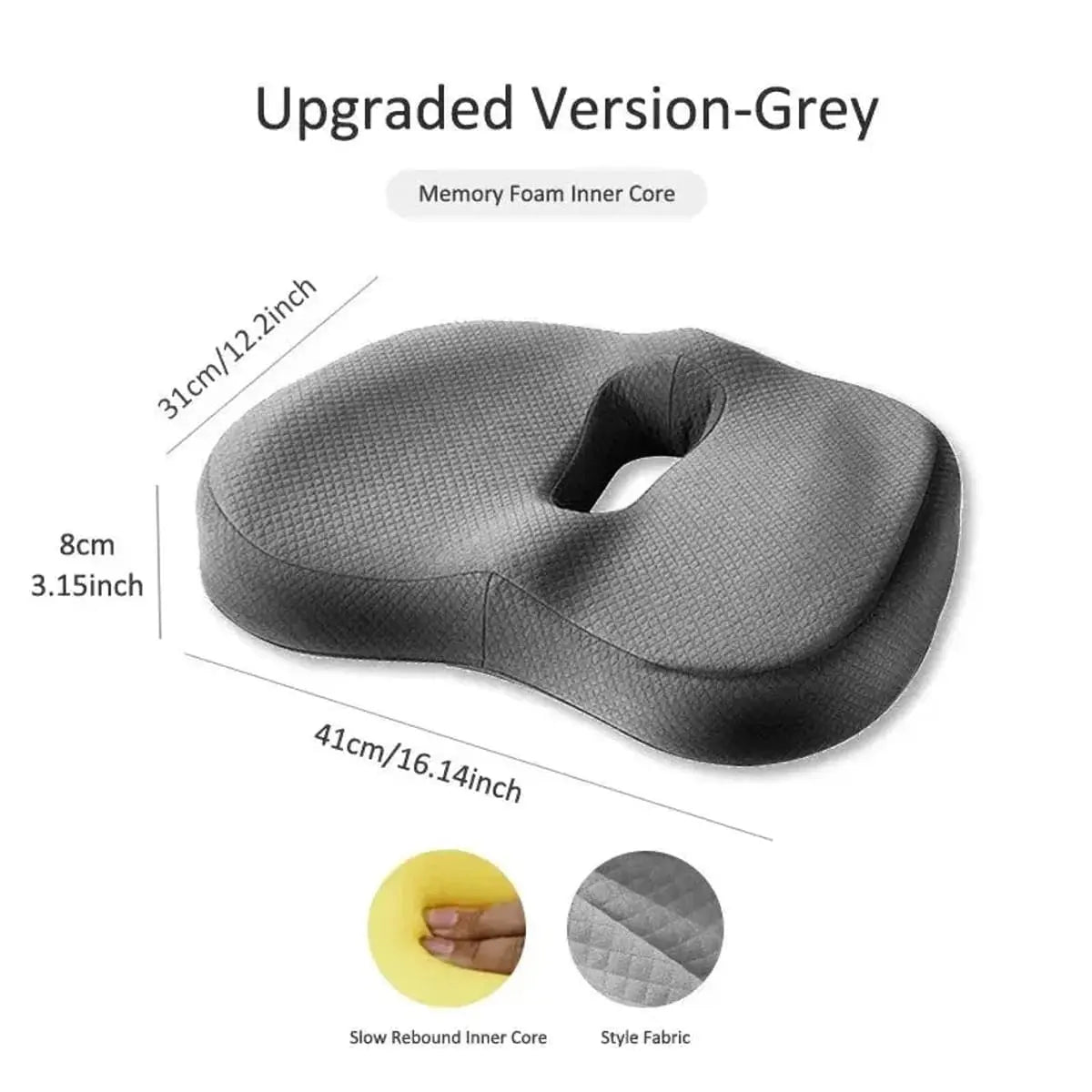 Ergonomic Memory Foam Seat Cushion