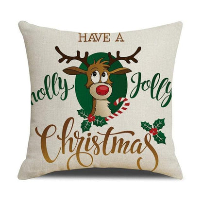 Christmas Cotton Throw Pillow Cases