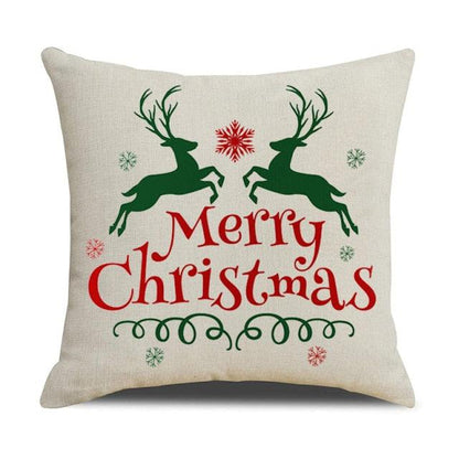 Christmas Cotton Throw Pillow Cases