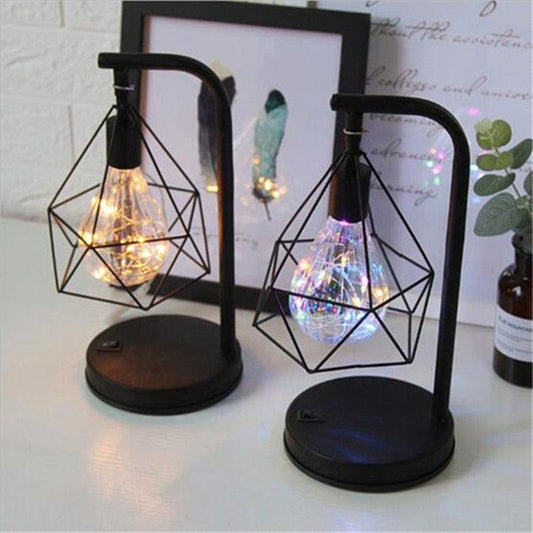Retro Iron Art Minimalist Table Lamp