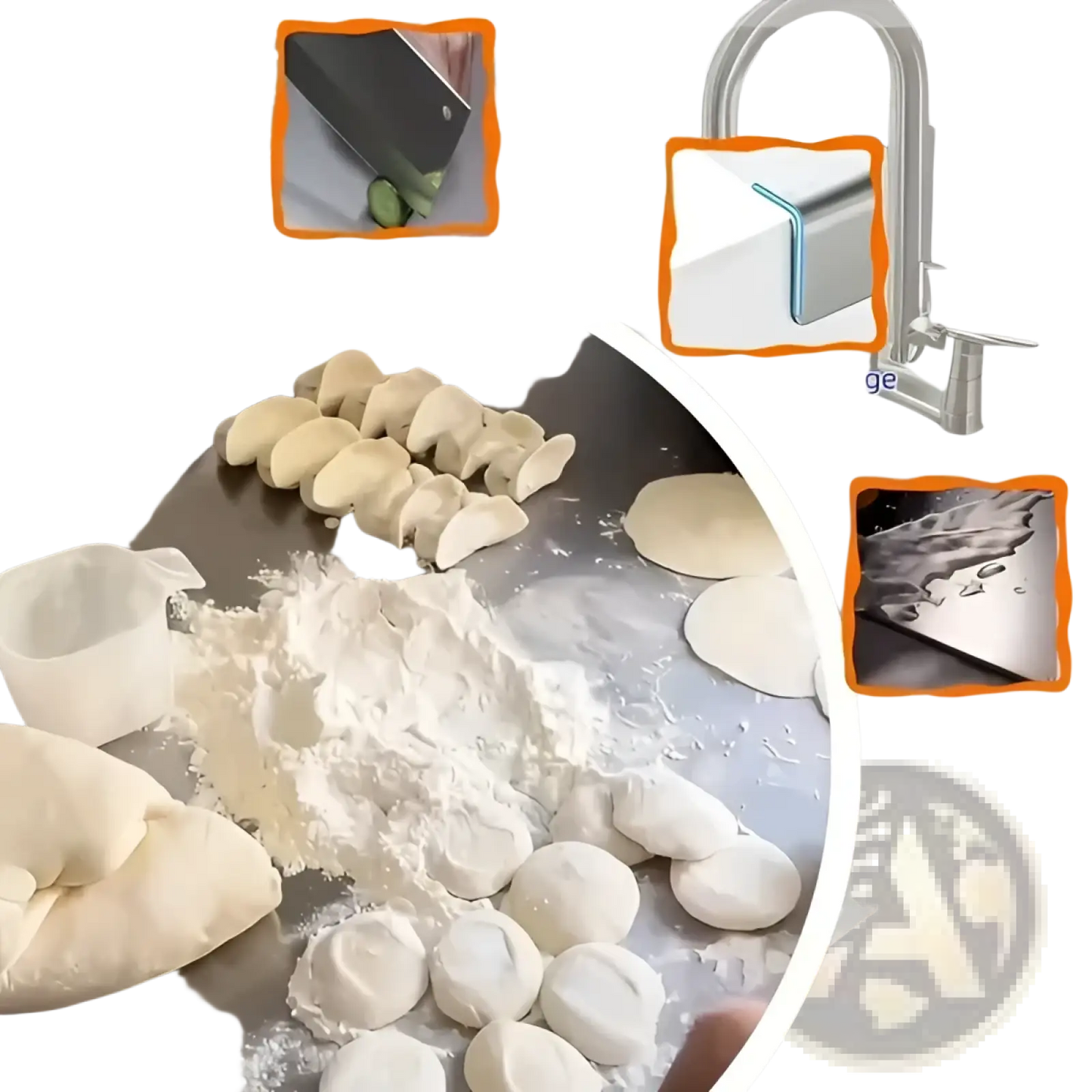Stainless Steel Cutting Board with Lip