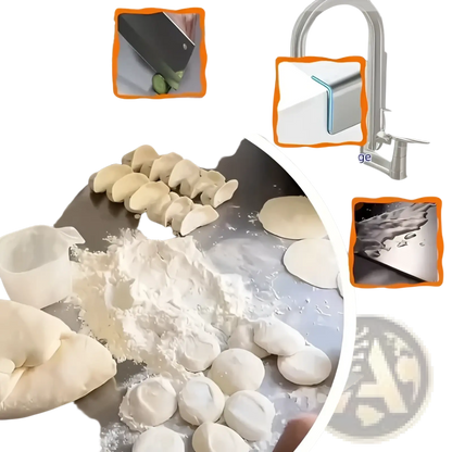 Stainless Steel Cutting Board with Lip